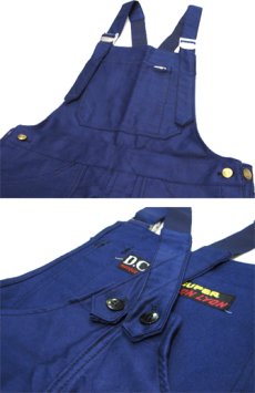 画像4: ~1960's French "DCM" Moleskin Worker Overall Dead Stock　BLUE　size M (表記 44) (4)