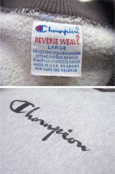 画像4: 1990's "Champion" Reverse Weave "LOGO" Sweat Shirts　Heather Grey　size L (表記 L) (4)