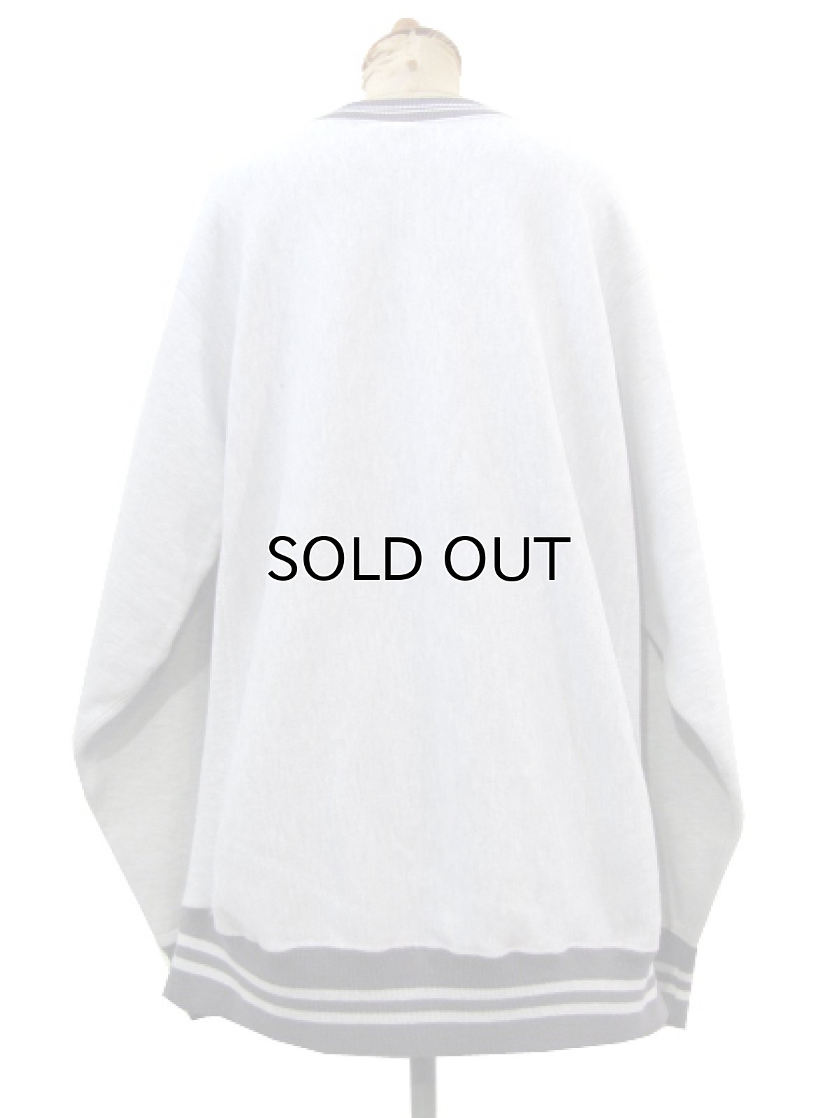 画像2: 1990's "Champion" Reverse Weave "LOGO" Sweat Shirts Heather Grey size L (表記 L) (2)