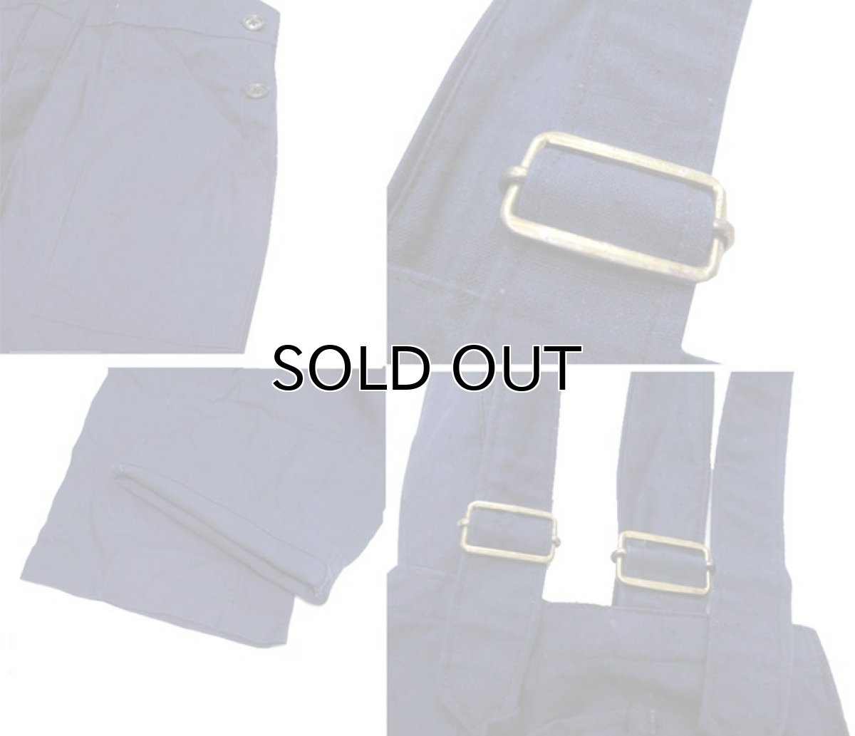 画像4: 1950's French Cotton Linen Worker Overall Dead Stock - one washed　BLUE　size M - L (表記 50 ) (4)