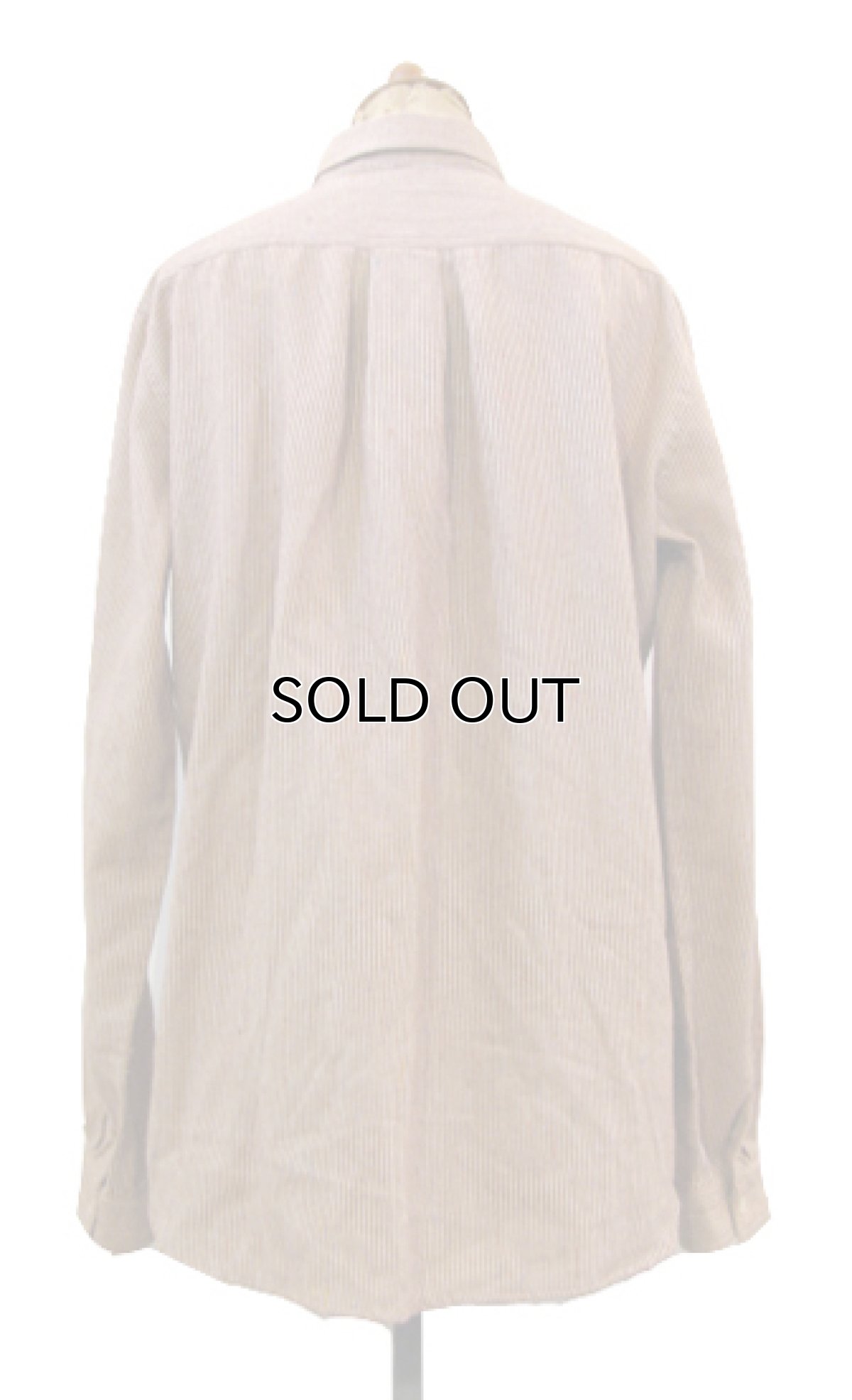 画像2: 1980's~ "Calbros" L/S Nep Wool BD Shirts　Red Brown　size S - M (表記 40) (2)