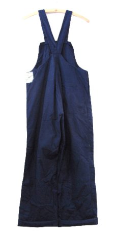 画像2: 1950's French Cotton Linen Worker Overall Dead Stock - one washed　BLUE　size M - L (表記 50 ) (2)