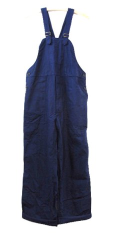 画像1: 1950's French Cotton Linen Worker Overall Dead Stock - one washed　BLUE　size M - L (表記 50 ) (1)