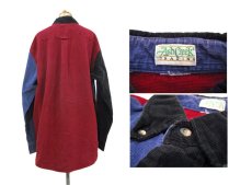 画像3: 1980's "Ash Creek" Crazy Pattern L/S Corduroy Shirts　Blue / Red / Black　size ~XL (表記 なし) (3)