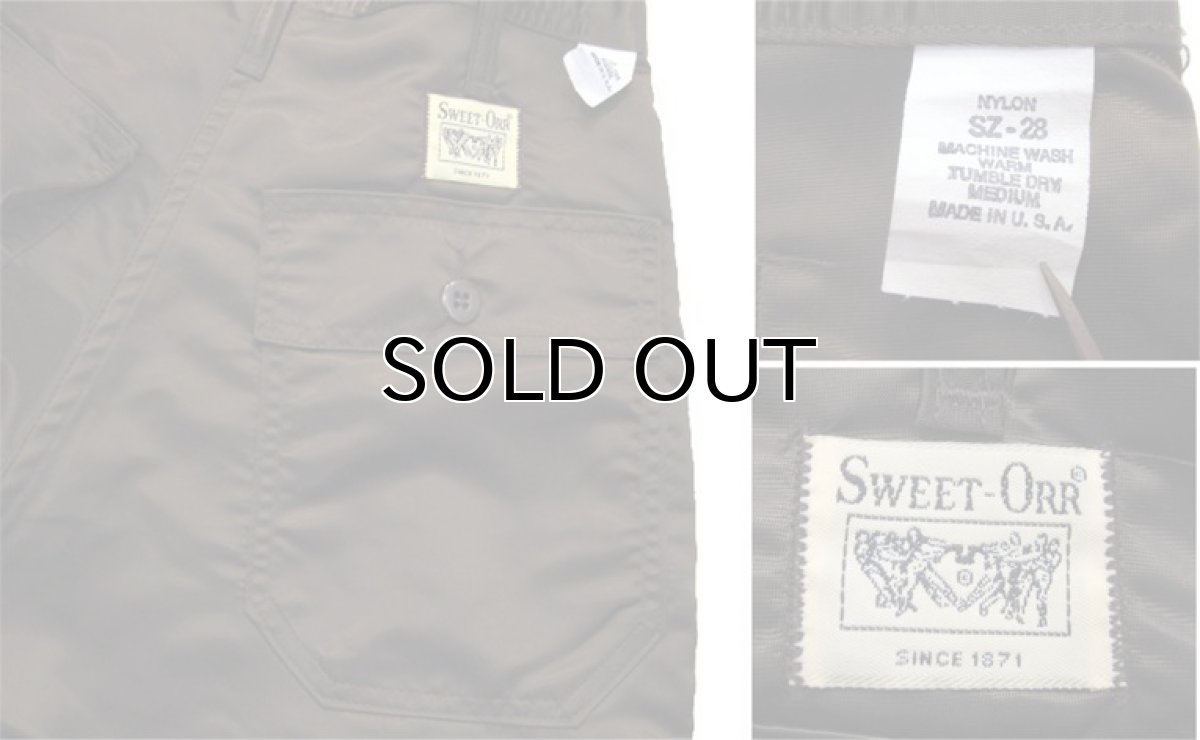画像3: ~1990's "SWEET ORR" 6 - Pocket Nylon Trousers Dead Stock BROWN size w 29 inch (表記 w 28) (3)