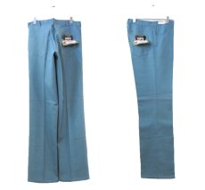 画像2: 1970's Levi's STA-PREST big "E" Straight Trousers Dead Stock　Sax Blue　size w 30 inch (30 x 34) (2)