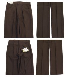 画像3: 1970's Levi's STA-PREST big "E" Straight Trousers Dead Stock　BROWN　size w 31 inch ( 31 x 32) (3)