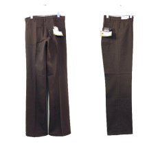 画像2: 1970's Levi's STA-PREST big "E" Straight Trousers Dead Stock　BROWN　size w 31 inch ( 31 x 32) (2)