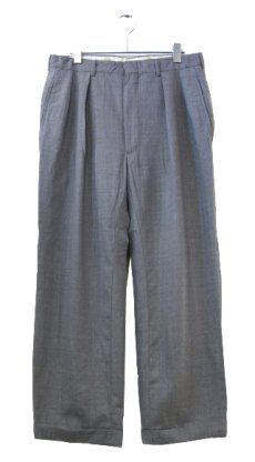 画像1: "Polo by Ralph Lauren" Wool Tuck Trousers　GREY　size w 32 inch (表記 w33) (1)