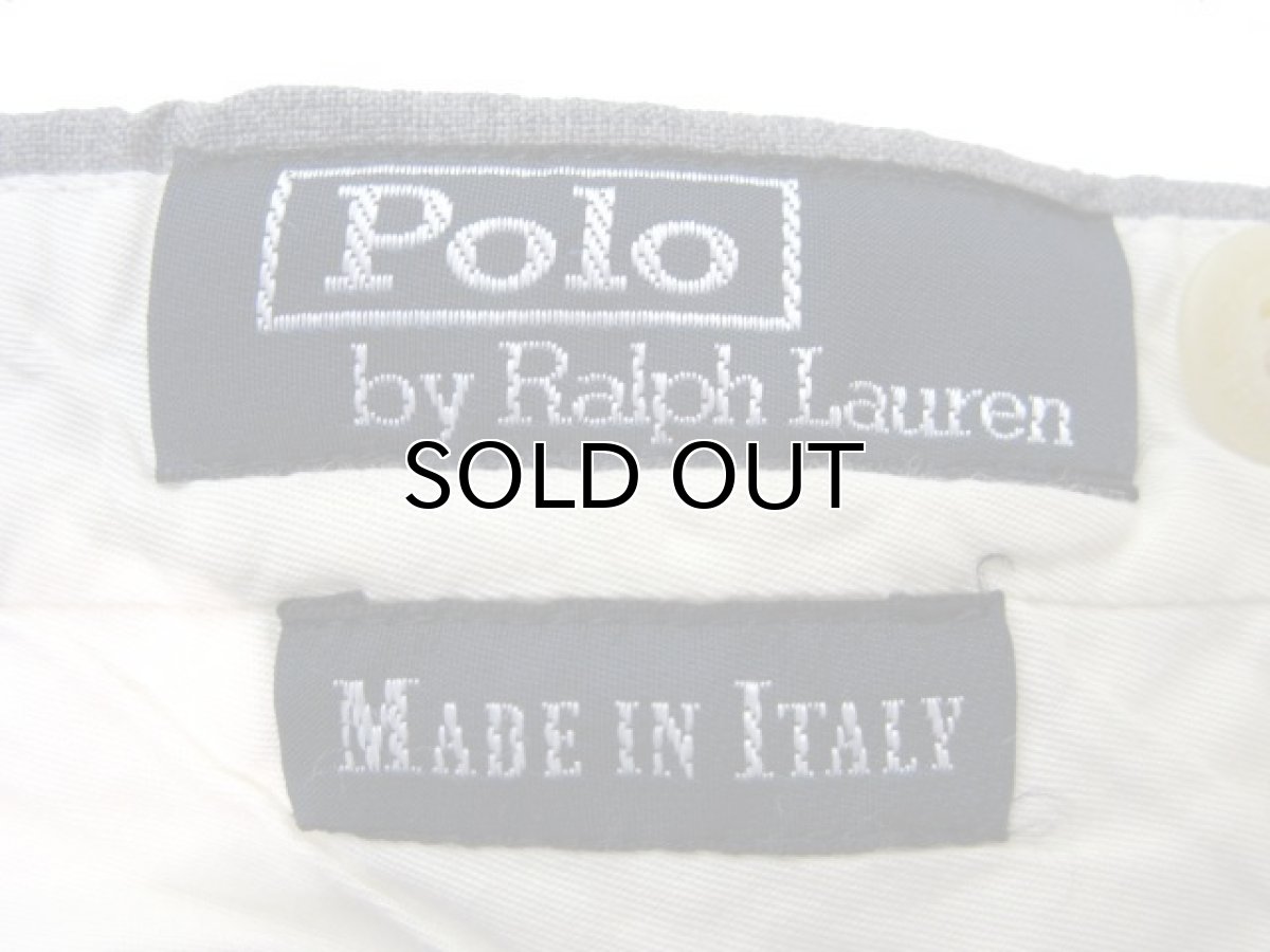 画像3: "Polo by Ralph Lauren" Wool Tuck Trousers GREY size w 32 inch (表記 w33) (3)
