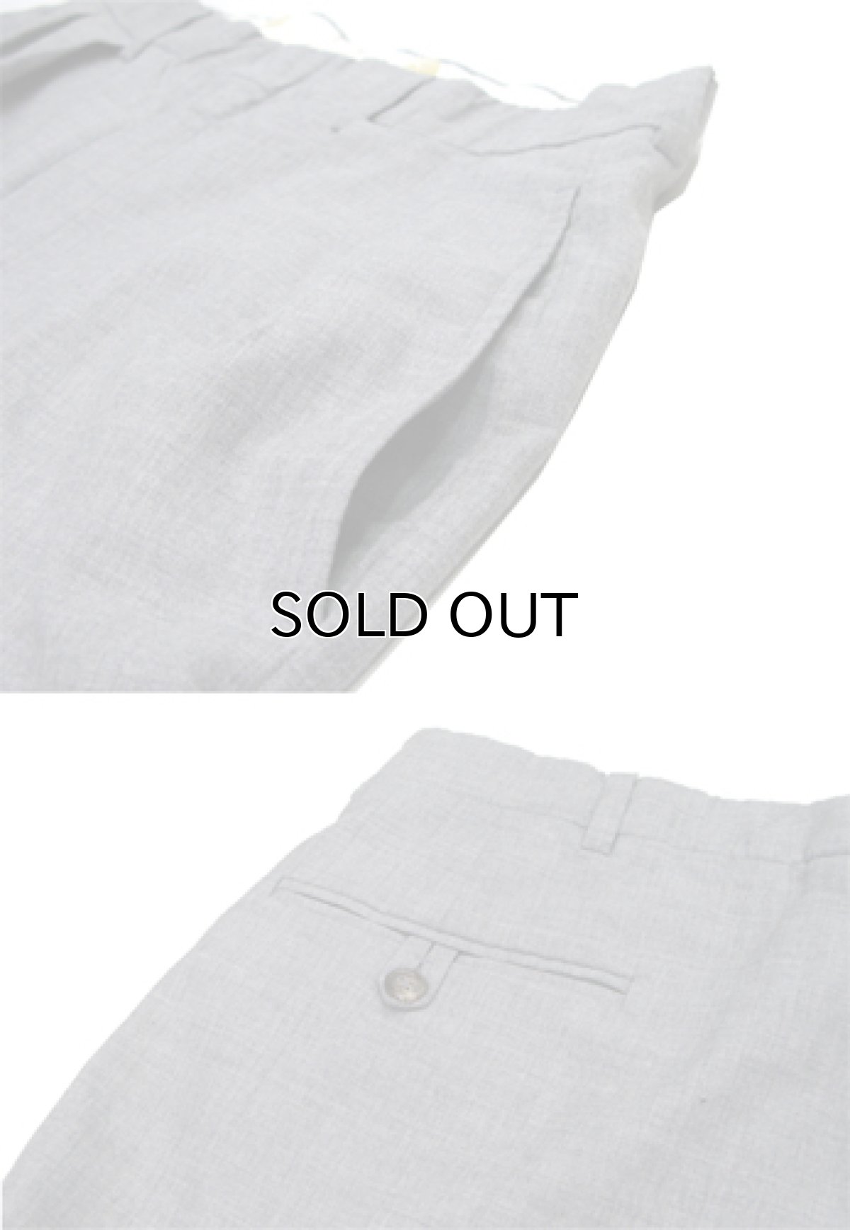 画像5: "Polo by Ralph Lauren" Wool Tuck Trousers GREY size w 32 inch (表記 w33) (5)