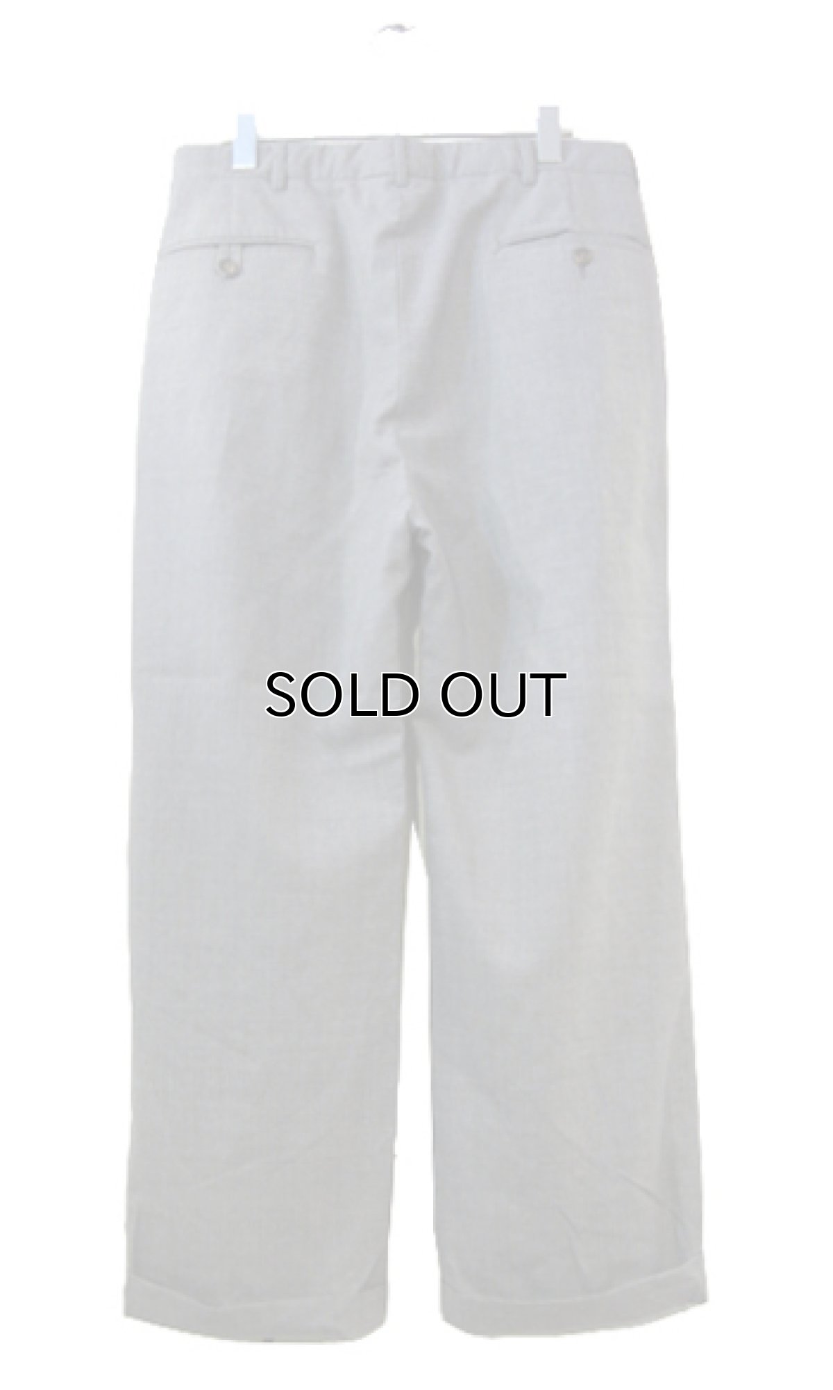 画像2: "Polo by Ralph Lauren" Wool Tuck Trousers GREY size w 32 inch (表記 w33) (2)