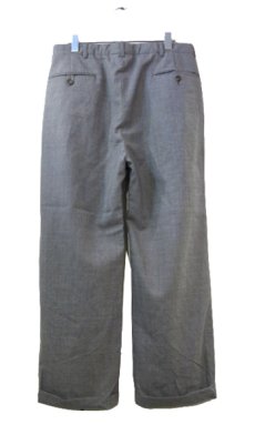 画像2: "Polo by Ralph Lauren" Wool Tuck Trousers　GREY　size w 32 inch (表記 w33) (2)