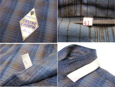 画像5: 1960's Europe "DESTRE CHERPIN" Flannel Cotton Long Shirts Dead Stock　Blue系　size M (表記 41) (5)