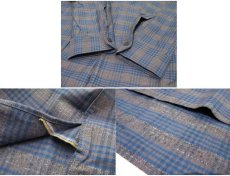 画像5: 1960's Europe "DESTRE CHERPIN" Flannel Cotton Long Shirts Dead Stock　Blue / Grey系　size M (表記 41) (5)