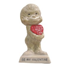 画像1: 1970's Message Doll "BE MY VALENTINE" (1)