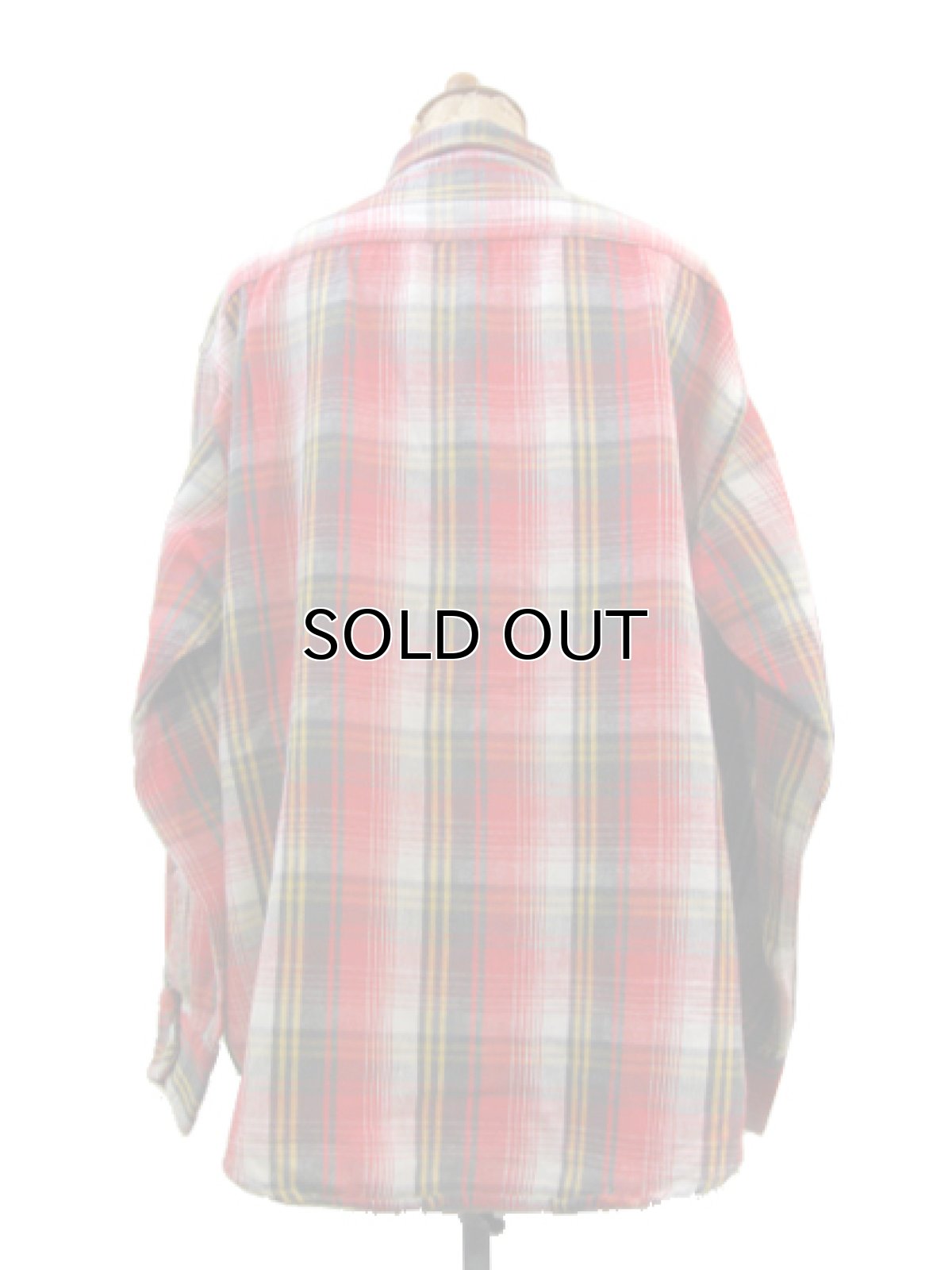 画像2: 1960's "Winter King" Heavy Flannel Check Shirts  size M (表記 不明) (2)