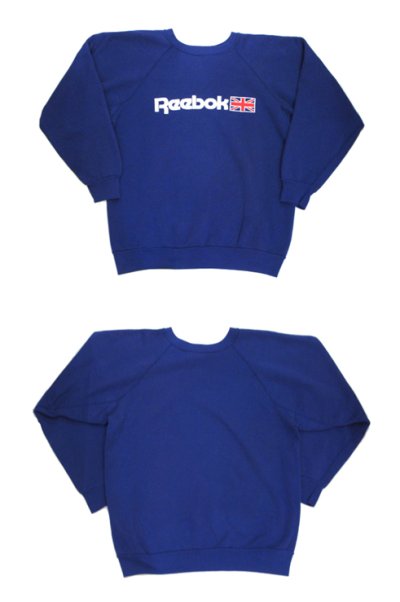 画像1: 1980's Crew Neck Print Sweat "Reebok"　BLUE　size M (表記 不明)