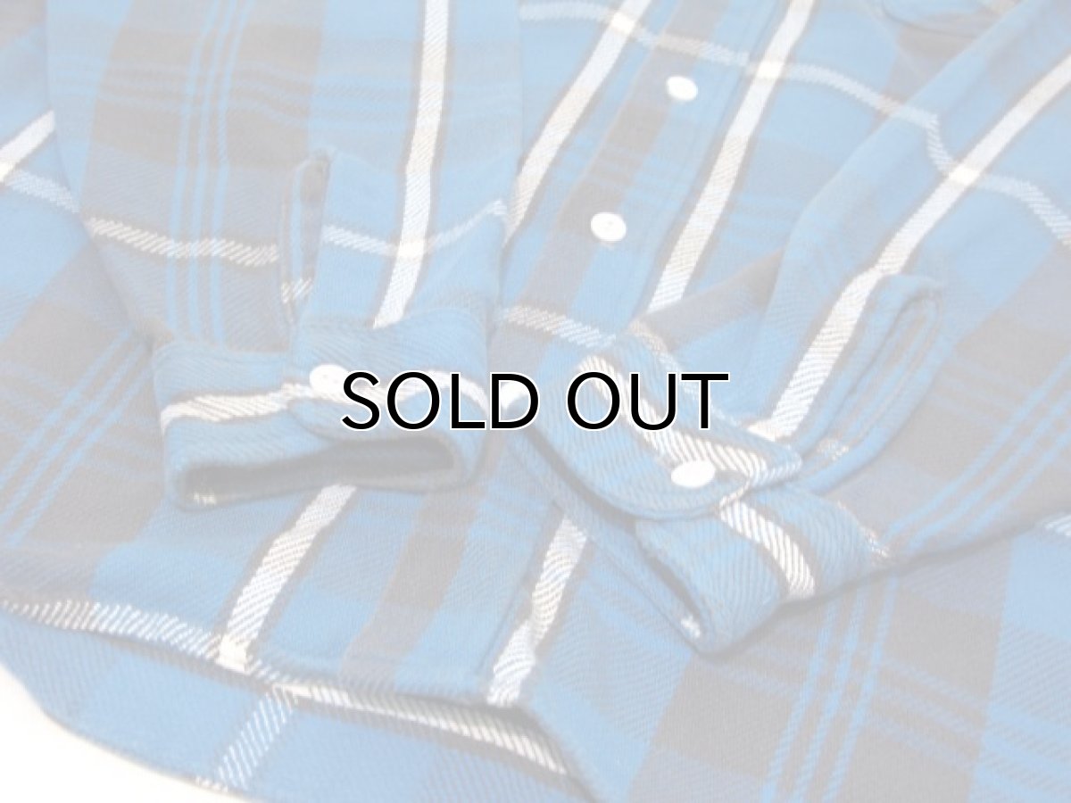 画像5: 1970's BIG MAC Heavy Flannel Check Shirts  青系 size L (表記 L) (5)