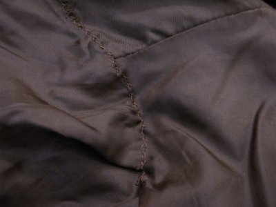 画像3: 1980's~ "harve benard" Stand Collar Linen Jacket　BROWN　size M - L (表記 なし)