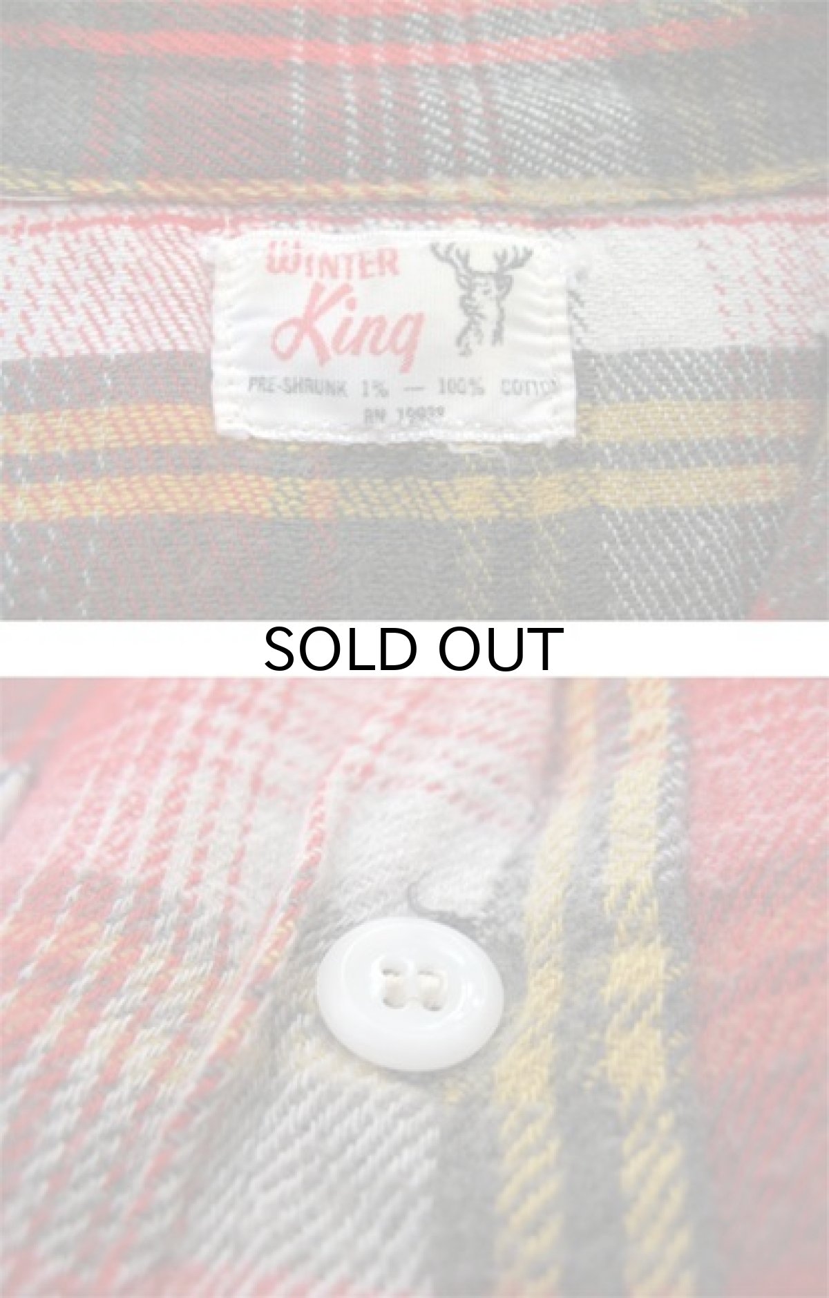 画像4: 1960's "Winter King" Heavy Flannel Check Shirts  size M (表記 不明) (4)