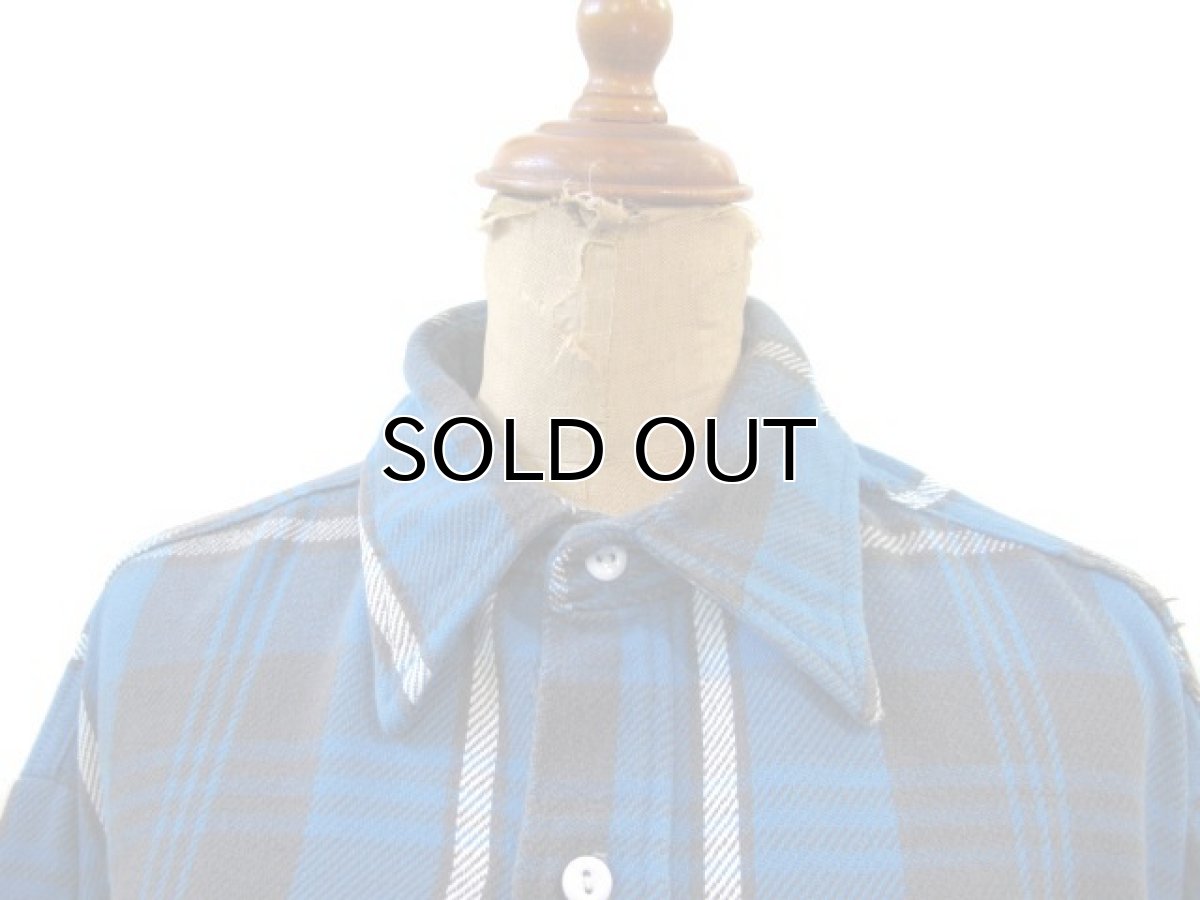 画像3: 1970's BIG MAC Heavy Flannel Check Shirts  青系 size L (表記 L) (3)