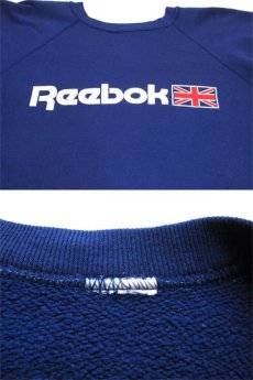 画像4: 1980's Crew Neck Print Sweat "Reebok"　BLUE　size M (表記 不明) (4)