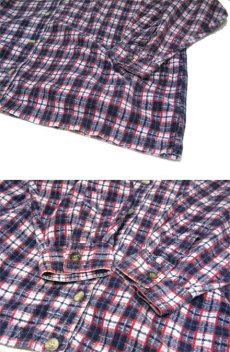 画像3: 1980's Hooded Flannel Check Shirts　PURPLE　size L - XL (表記 なし) (3)