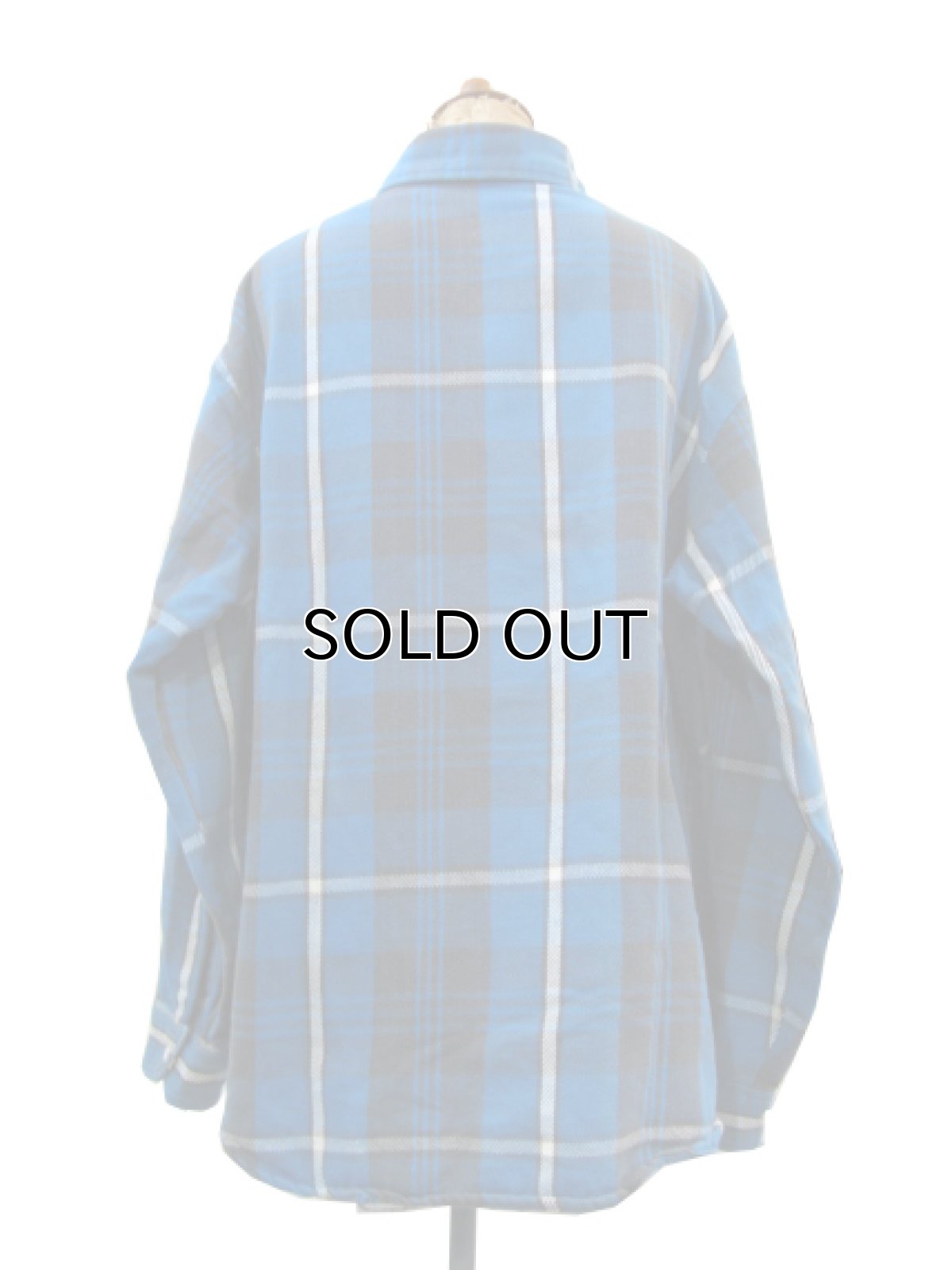 画像2: 1970's BIG MAC Heavy Flannel Check Shirts  青系 size L (表記 L) (2)