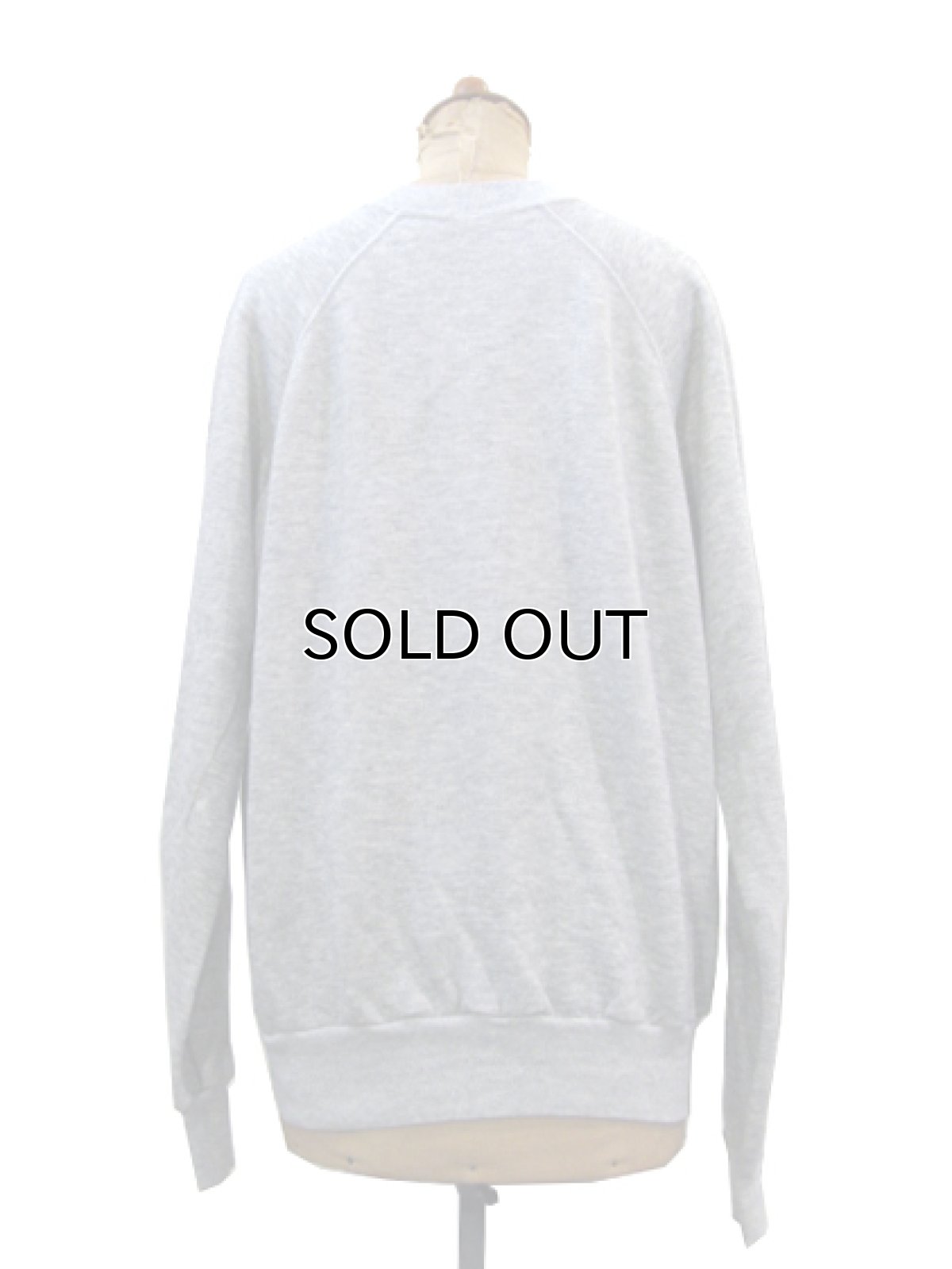 画像2: 1980's "Velva Sheen" Crew Neck Sweat "DUKE" Heather Grey size M (表記 XL) (2)