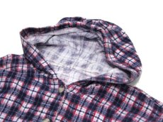 画像5: 1980's Hooded Flannel Check Shirts　PURPLE　size L - XL (表記 なし) (5)