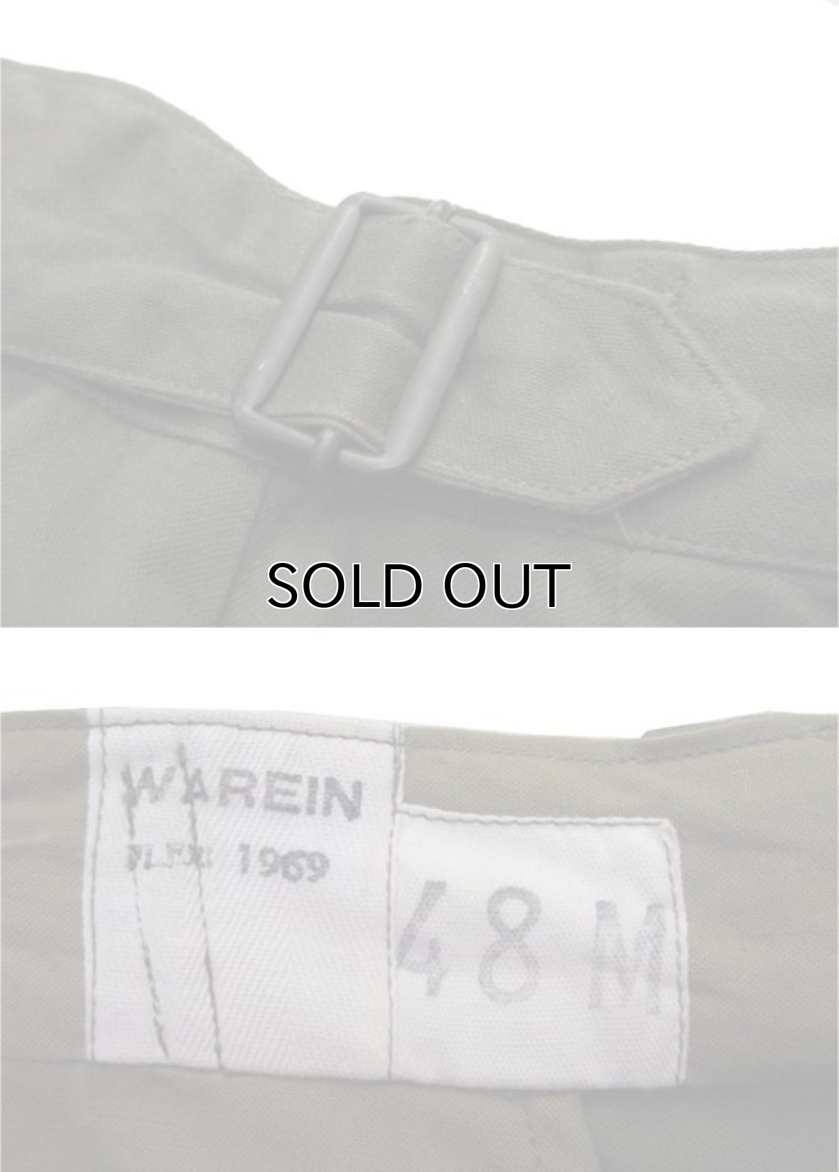 画像5: 1960's French Military Cotton Satin Ridding Pants OLIVE size 29 inch ~ 33 inch (表記 48M) (5)