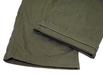 画像2: 1940's U.SARMY M-43 Herringbone Twill Trousers Dead Stock one- washed　size w 30 inch (表記 w30 / L33)