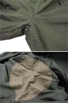 画像4: 1960's French Military Cotton Satin Ridding Pants　OLIVE　size 29 inch ~ 33 inch (表記 48M) (4)