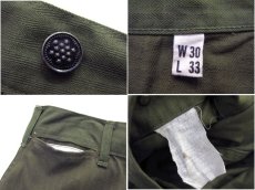 画像4: 1940's U.SARMY M-43 Herringbone Twill Trousers Dead Stock one- washed　size w 30 inch (表記 w30 / L33) (4)