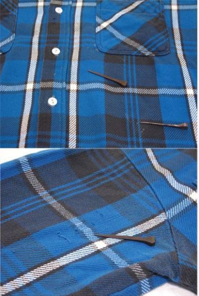 画像3: 1970's BIG MAC Heavy Flannel Check Shirts  青系　size L (表記 L)