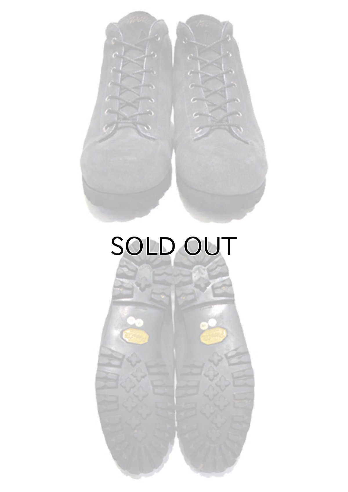 画像2: "PIVETTA" Suede Trekking Boots Dead Stock made in ITALY Charcoal Grey size 11 AA (約 28cm) (2)