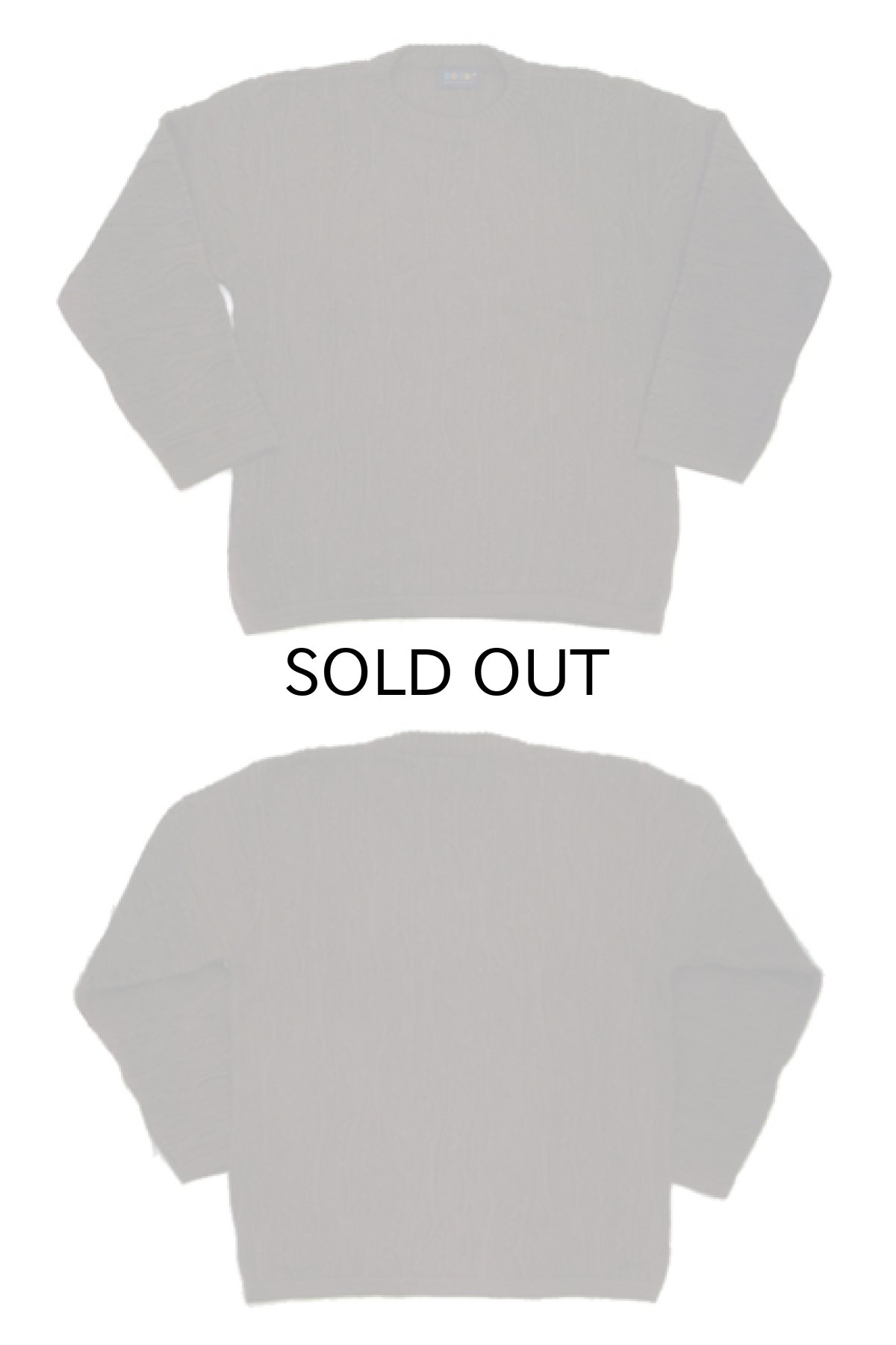 画像2: "COOGI" Pullover Cable Sweater BROWN size XL (表記 なし)  (2)