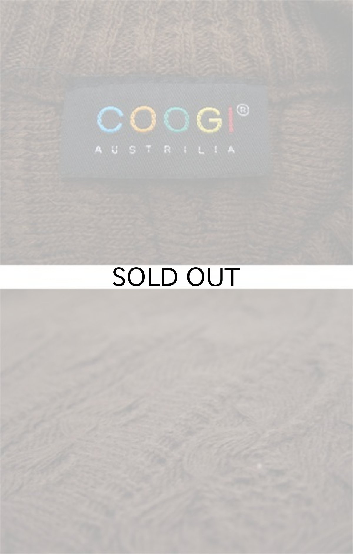 画像4: "COOGI" Pullover Cable Sweater BROWN size XL (表記 なし)  (4)