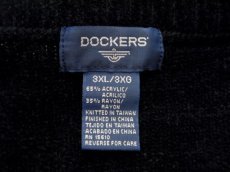 画像4: 1990's "DOCKERS" Argyle Pattern Pullover Pile Sweater　BLACK　size XL~ (表記 3XL) (4)