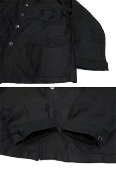 画像4: 1950's French "BEAU-FORT" Cotton Moleskin Jacket　BLACK　size M (表記 46) (4)