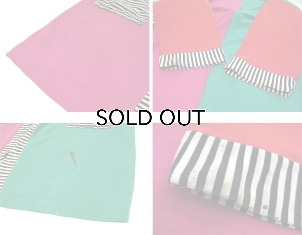 画像4: 1950's~ Multi Color Cotton Gown　Crazy Pattern　size Free (表記 不明) (4)