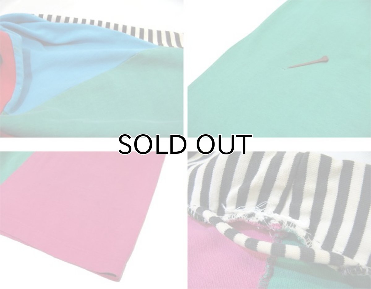 画像5: 1950's~ Multi Color Cotton Gown　Crazy Pattern　size Free (表記 不明) (5)