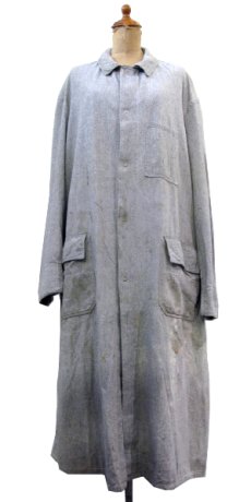 画像1: 1950's "CANPRO" Snap Front Worker Coat　Grey Salt and Pepper　size L (表記 不明) (1)