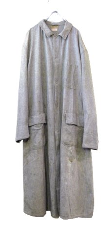 画像2: 1950's "CANPRO" Snap Front Worker Coat　Grey Salt and Pepper　size L (表記 不明) (2)