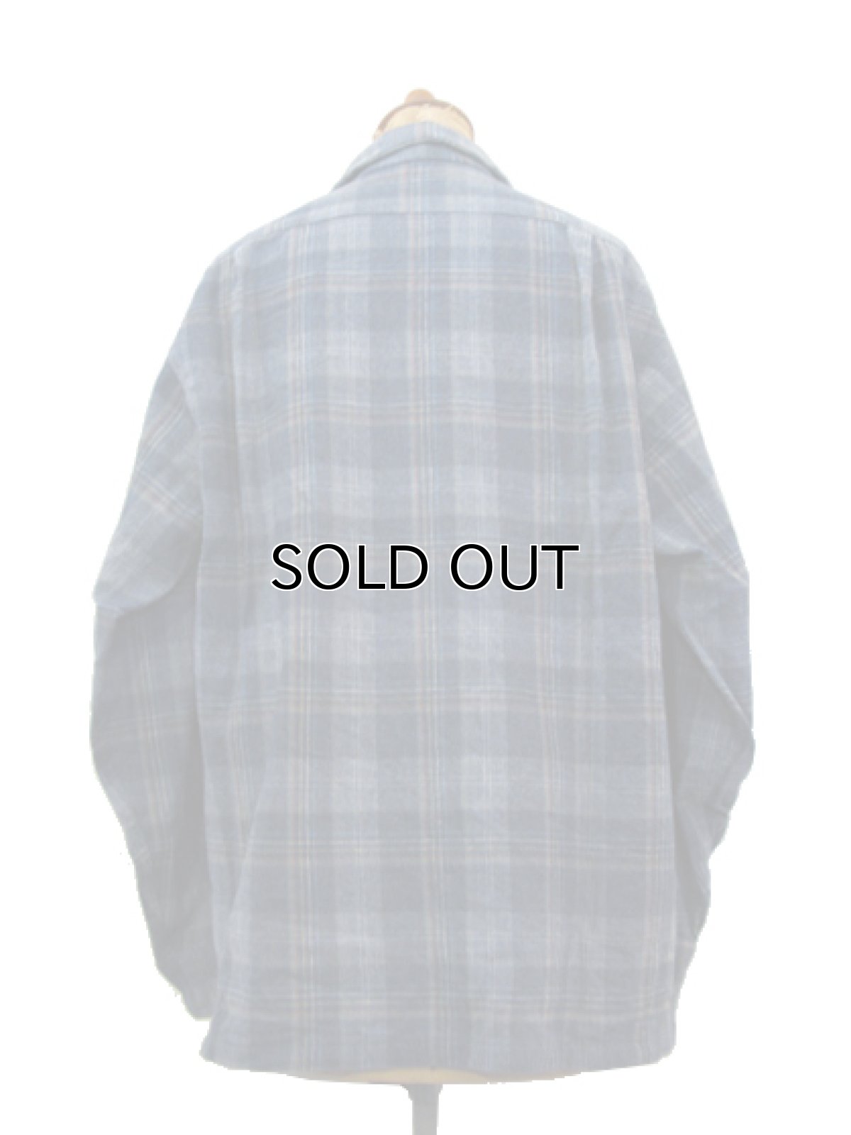 画像2: 1970's~ "Pendleton" Open Collar L/S Wool Shirts　GREY　size M - L (表記 L) (2)