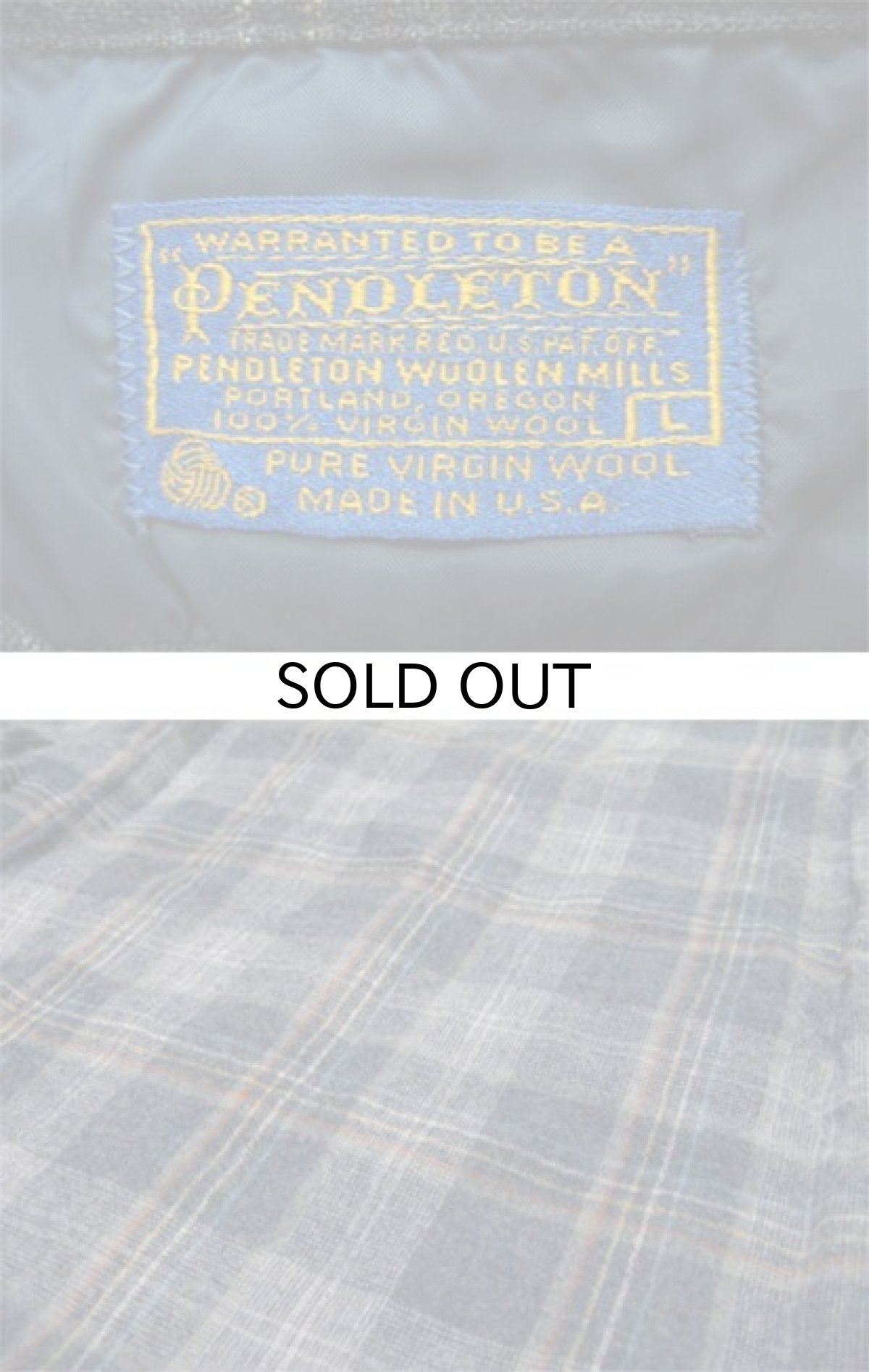 画像4: 1970's~ "Pendleton" Open Collar L/S Wool Shirts　GREY　size M - L (表記 L) (4)