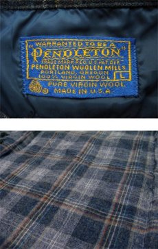 画像4: 1970's~ "Pendleton" Open Collar L/S Wool Shirts　GREY　size M - L (表記 L) (4)