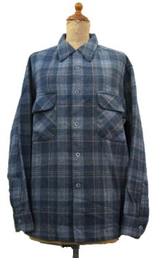 画像1: 1970's~ "Pendleton" Open Collar L/S Wool Shirts　GREY　size M - L (表記 L) (1)