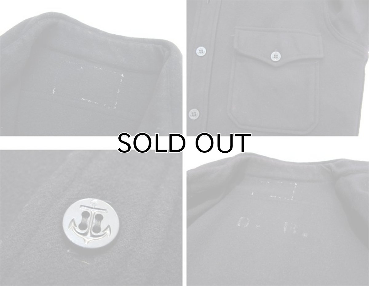 画像4: 1950's U.S.Navy 1Pocket C.P.O Wool Shirts NAVY size S - M (表記 不明) (4)